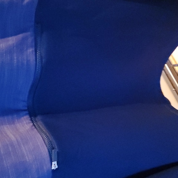 Adidas Textured Anorak Blue 2-Toned Cinched Sz. L Hoodie - Picture 7 of 16